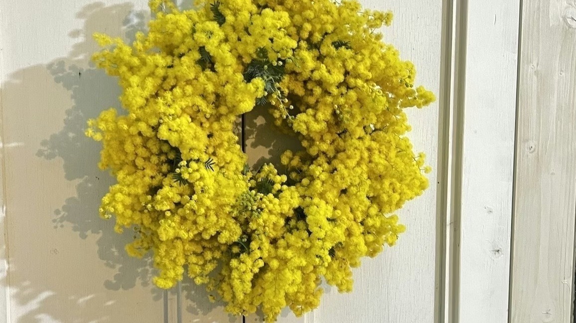 フレッシュ！ミモザのもふもふリース ミモザの香りを楽しみながら